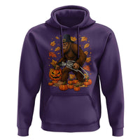 Funny Bigfoot Skeleton Hoodie Thanksgiving Day Sasquatch Pilgrim - Wonder Print Shop