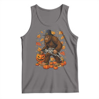 Funny Bigfoot Skeleton Tank Top Thanksgiving Day Sasquatch Pilgrim - Wonder Print Shop
