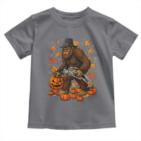 Funny Bigfoot Skeleton Toddler T Shirt Thanksgiving Day Sasquatch Pilgrim - Wonder Print Shop