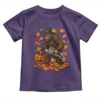 Funny Bigfoot Skeleton Toddler T Shirt Thanksgiving Day Sasquatch Pilgrim - Wonder Print Shop
