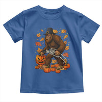 Funny Bigfoot Skeleton Toddler T Shirt Thanksgiving Day Sasquatch Pilgrim - Wonder Print Shop