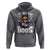 Funny Skull Halloween Hoodie I Am Just Here For The Boos Skeleton Party Girl - Wonder Print Shop
