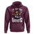 Funny Skull Halloween Hoodie I Am Just Here For The Boos Skeleton Party Girl - Wonder Print Shop