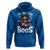 Funny Skull Halloween Hoodie I Am Just Here For The Boos Skeleton Party Girl - Wonder Print Shop