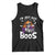 Funny Skull Halloween Tank Top I Am Just Here For The Boos Skeleton Party Girl - Wonder Print Shop