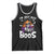 Funny Skull Halloween Tank Top I Am Just Here For The Boos Skeleton Party Girl - Wonder Print Shop