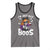 Funny Skull Halloween Tank Top I Am Just Here For The Boos Skeleton Party Girl - Wonder Print Shop