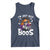 Funny Skull Halloween Tank Top I Am Just Here For The Boos Skeleton Party Girl - Wonder Print Shop