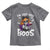 Funny Skull Halloween Toddler T Shirt I Am Just Here For The Boos Skeleton Party Girl - Wonder Print Shop