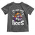 Funny Skull Halloween Toddler T Shirt I Am Just Here For The Boos Skeleton Party Girl - Wonder Print Shop