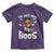 Funny Skull Halloween Toddler T Shirt I Am Just Here For The Boos Skeleton Party Girl - Wonder Print Shop