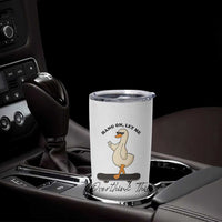 Hang On Let Me Overthinking This Tumbler Cup Funny Duck Skateboard Sarcastic Skater