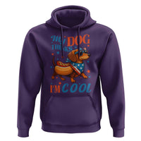 Funny Patriotic Dachshund Hoodie My Dog Thinks I Am Cool USA Dog Lover - Wonder Print Shop