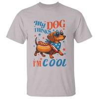 Funny Patriotic Dachshund T Shirt My Dog Thinks I Am Cool USA Dog Lover - Wonder Print Shop