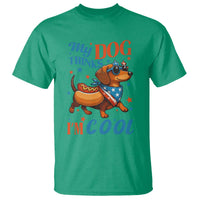 Funny Patriotic Dachshund T Shirt My Dog Thinks I Am Cool USA Dog Lover - Wonder Print Shop