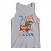 Funny Patriotic Dachshund Tank Top My Dog Thinks I Am Cool USA Dog Lover - Wonder Print Shop