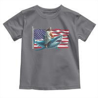 Funny Jesus Shark Toddler T Shirt Christian Patriotic American Flag Meme - Wonder Print Shop