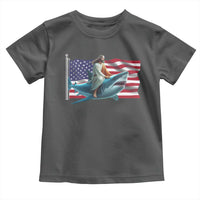 Funny Jesus Shark Toddler T Shirt Christian Patriotic American Flag Meme - Wonder Print Shop