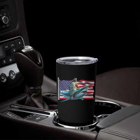 Funny Jesus Shark Tumbler Cup Christian Patriotic American Flag Meme