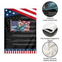 Funny Jesus Shark Garden Flag Christian Patriotic American Flag Meme