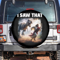 Funny Jesus Dinosaur Spare Tire Cover I Saw That Christan Meme - Wonder Print Shop