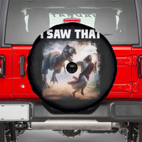 Funny Jesus Dinosaur Spare Tire Cover I Saw That Christan Meme - Wonder Print Shop
