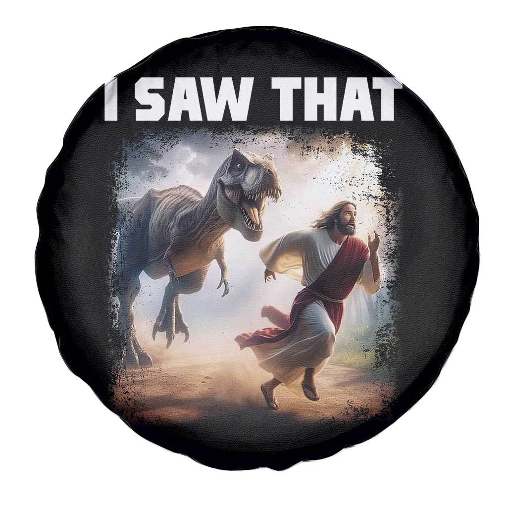 Funny Jesus Dinosaur Spare Tire Cover I Saw That Christan Meme - Wonder Print Shop