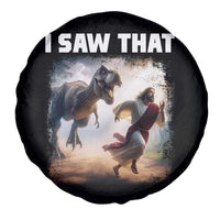 Funny Jesus Dinosaur Spare Tire Cover I Saw That Christan Meme - Wonder Print Shop