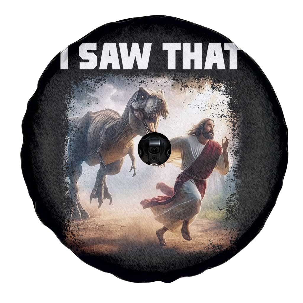Funny Jesus Dinosaur Spare Tire Cover I Saw That Christan Meme - Wonder Print Shop