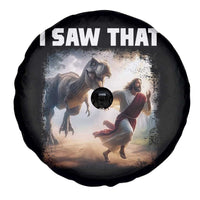 Funny Jesus Dinosaur Spare Tire Cover I Saw That Christan Meme - Wonder Print Shop