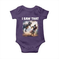 Funny Jesus Dinosaur Baby Onesie I Saw That Christan Meme - Wonder Print Shop