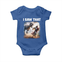 Funny Jesus Dinosaur Baby Onesie I Saw That Christan Meme - Wonder Print Shop
