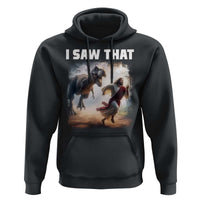 Funny Jesus Dinosaur Hoodie I Saw That Christan Meme - Wonder Print Shop