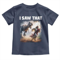 Funny Jesus Dinosaur Toddler T Shirt I Saw That Christan Meme - Wonder Print Shop