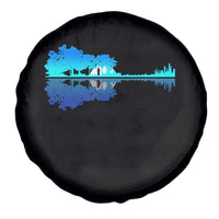 Guitar Lake Shadow Spare Tire Cover Acoustic Guitarist Musician Nature Lover - Wonder Print Shop