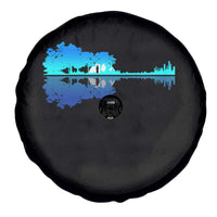 Guitar Lake Shadow Spare Tire Cover Acoustic Guitarist Musician Nature Lover - Wonder Print Shop