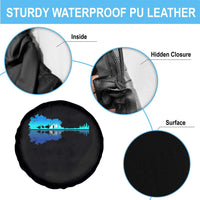 Guitar Lake Shadow Spare Tire Cover Acoustic Guitarist Musician Nature Lover - Wonder Print Shop