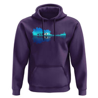 Guitar Lake Shadow Hoodie Acoustic Guitarist Musician Nature Lover - Wonder Print Shop