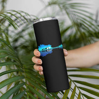 Guitar Lake Shadow Skinny Tumbler Acoustic Guitarist Musician Nature Lover
