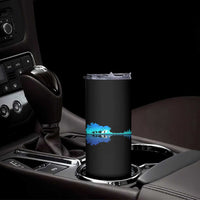 Guitar Lake Shadow Skinny Tumbler Acoustic Guitarist Musician Nature Lover