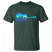Guitar Lake Shadow T Shirt Acoustic Guitarist Musician Nature Lover - Wonder Print Shop