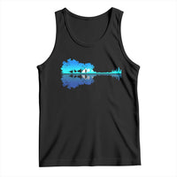 Guitar Lake Shadow Tank Top Acoustic Guitarist Musician Nature Lover - Wonder Print Shop