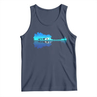 Guitar Lake Shadow Tank Top Acoustic Guitarist Musician Nature Lover - Wonder Print Shop
