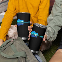 Guitar Lake Shadow Tumbler Cup Acoustic Guitarist Musician Nature Lover