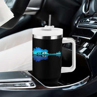 Guitar Lake Shadow Tumbler With Handle Acoustic Guitarist Musician Nature Lover