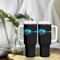 Guitar Lake Shadow Tumbler With Handle Acoustic Guitarist Musician Nature Lover