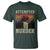 Funny Literary T Shirt Attempted Murder Two Crows Bird on Branch - Wonder Print Shop