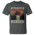 Funny Literary T Shirt Attempted Murder Two Crows Bird on Branch - Wonder Print Shop