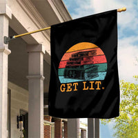 Book Lover Garden Flag Get Lit Literature Reading - Wonder Print Shop