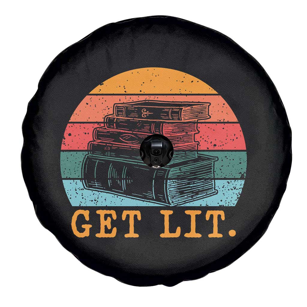 Book Lover Spare Tire Cover Get Lit Literature Reading - Wonder Print Shop